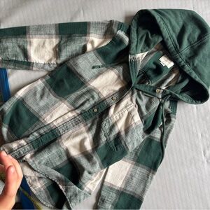 American Eagle Hooded Flannel